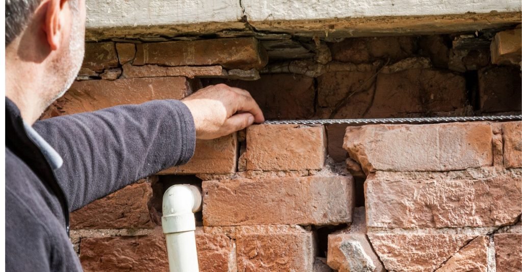 Structural Repairs to Brickwall in Epsom